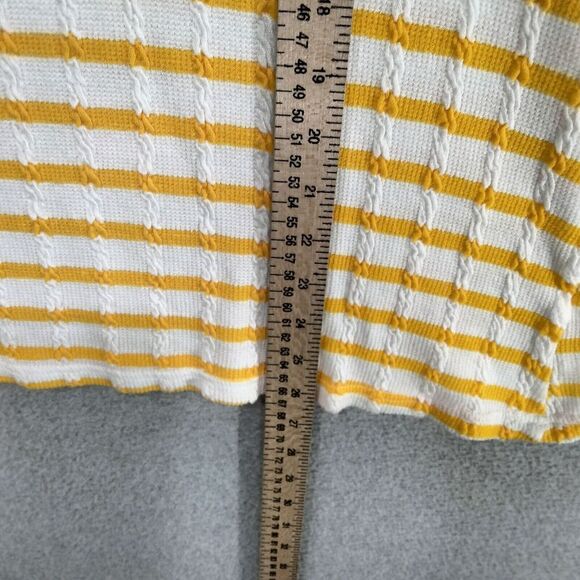 C+D+M Collection Pullover Sweater Womens Size S Embroidered Scalloped 3/4 Sleeve - Picture 5 of 13